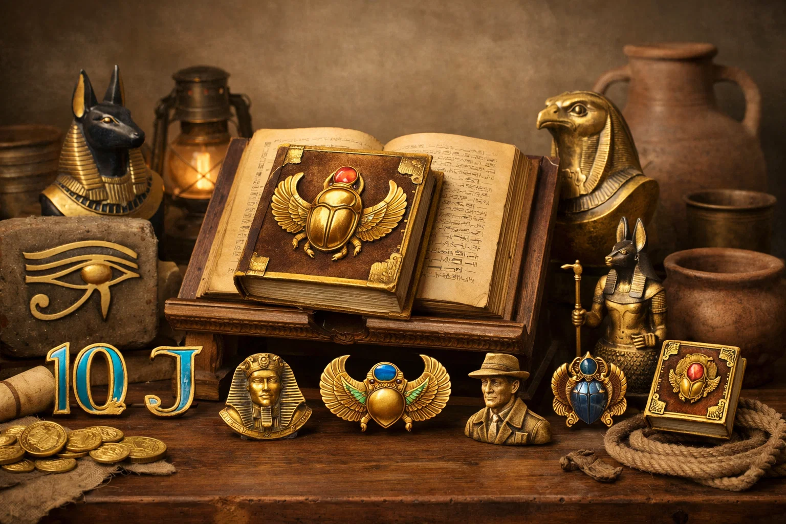 Expanding symbol filling the Book of Dead slot grid